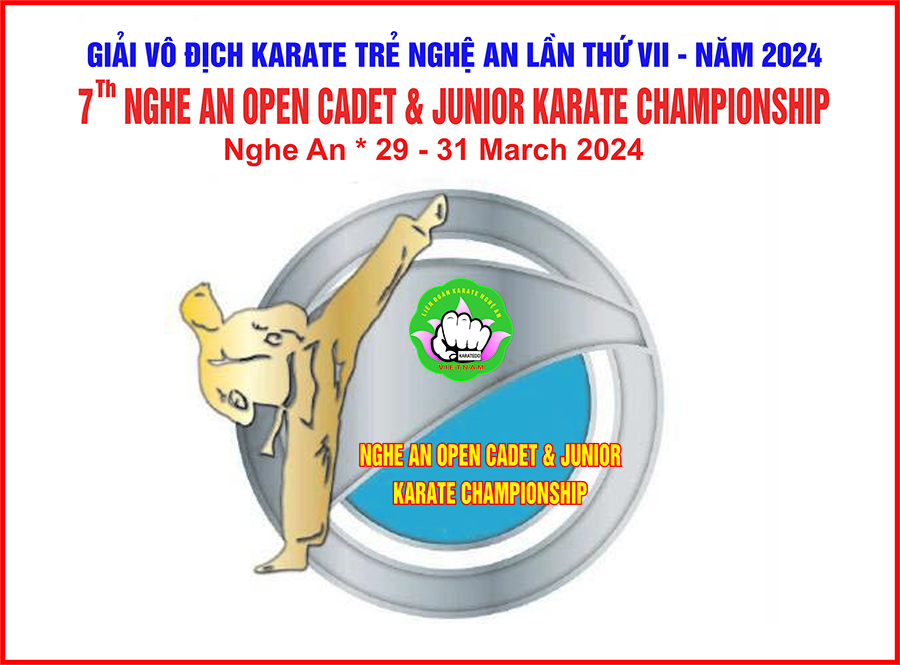 ĐIỀU LỆ GIẢI VÔ ĐỊCH KARATE TRẺ NGHỆ AN LẦN THỨ VII NĂM 2024