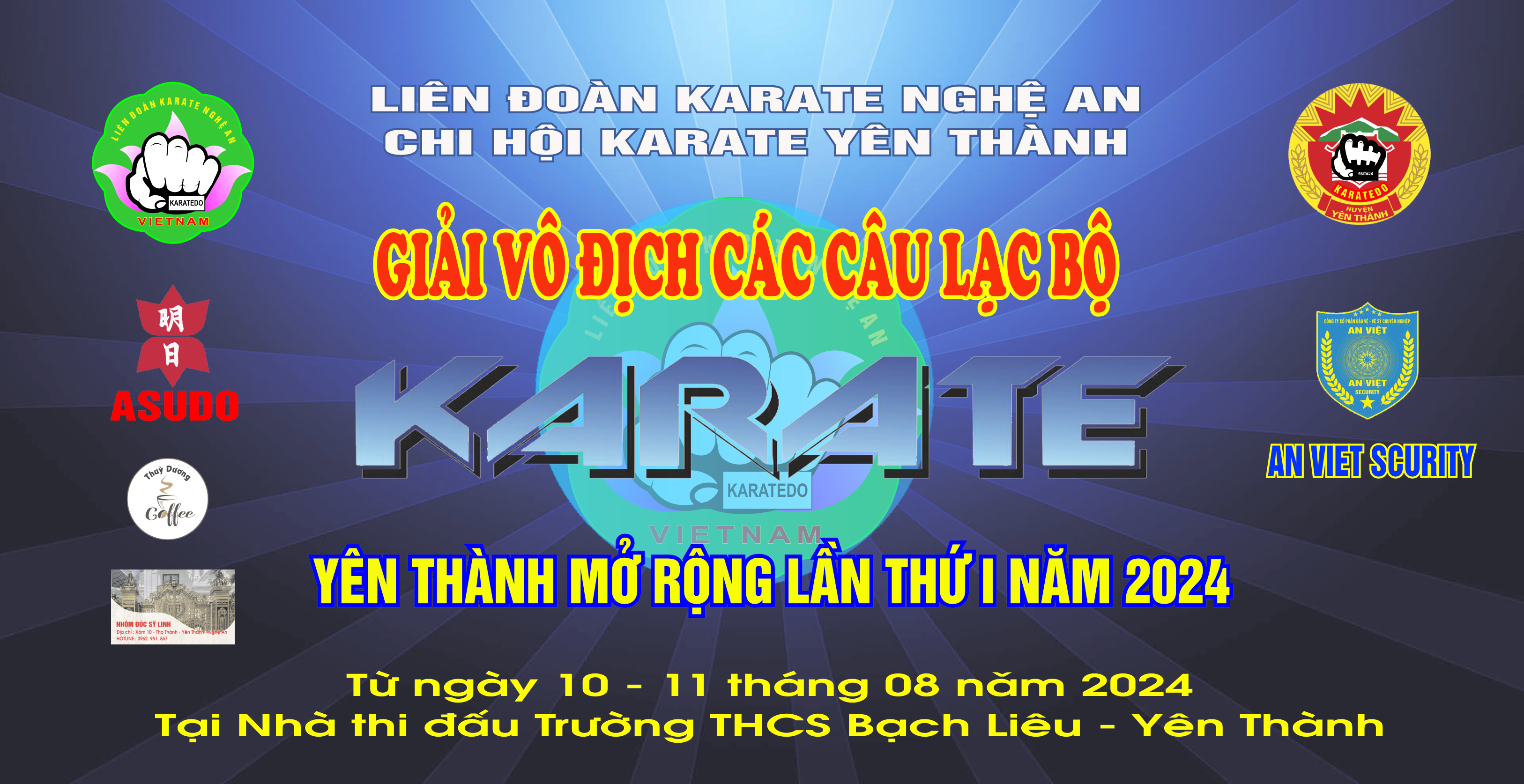 ĐIỀU LỆ GIẢI VÔ ĐỊCH CÁC CLB KARATE YÊN THÀNH MỞ RỘNG LẦN THỨ I NĂM 2024
